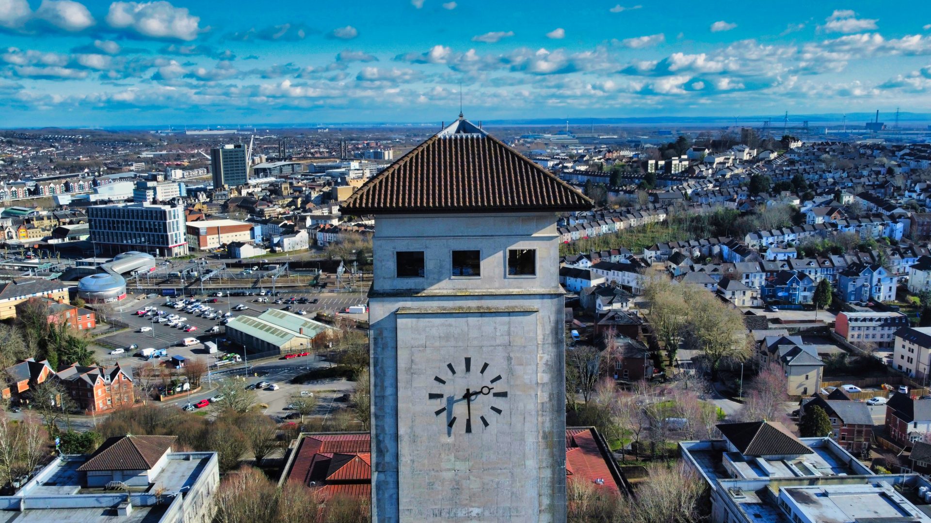 Civic Centre Clock, Newport
